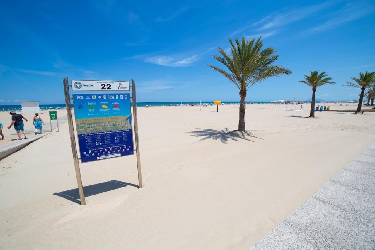 Apartament 100 M De Playa De Gandia 3 -4 Personas Parking Ascensor Esterno foto